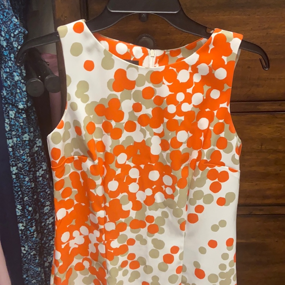 Orange, Tan and White AGB Dress